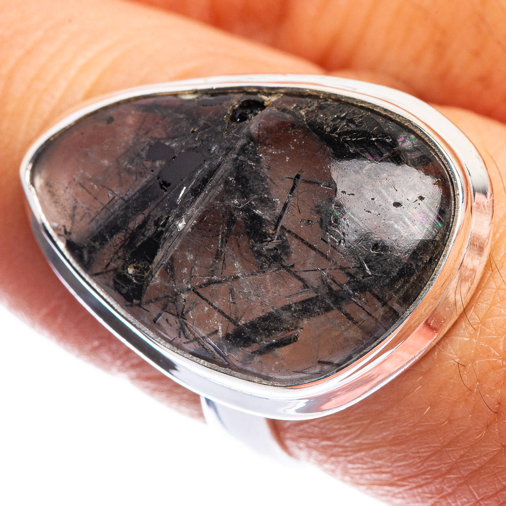 Tourmalinated Quartz Ring Size 7.5 (925 Sterling Silver) R144156
