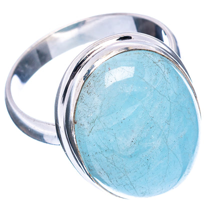 Aquamarine Ring Size 8.75 (.925 Sterling Silver)