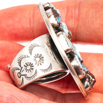 Exclusive Golden Hills Turquoise Ring Size 7 Adjustable (.925 Sterling Silver)