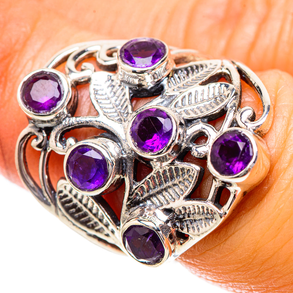 Faceted Amethyst Ring Size 6.5 (925 Sterling Silver) RING137909