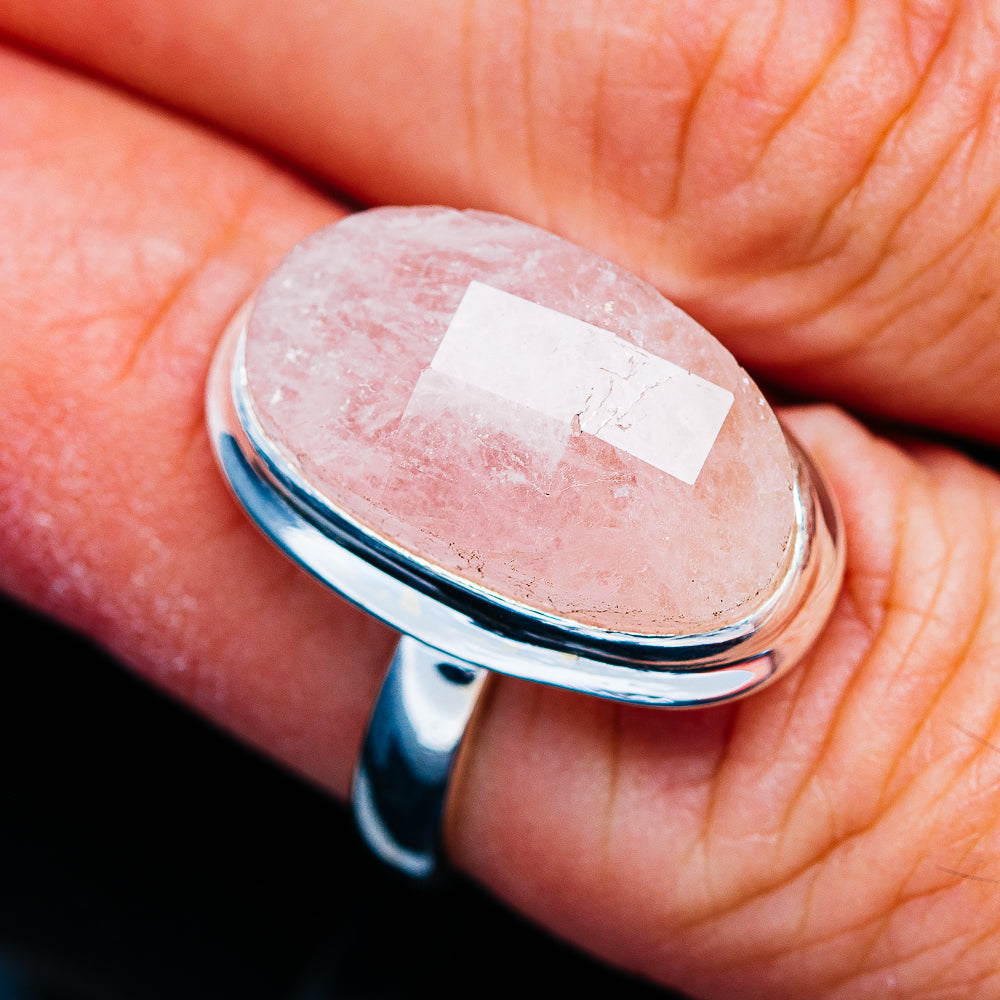 Faceted Kunzite Ring Size 6.75 (.925 Sterling Silver)