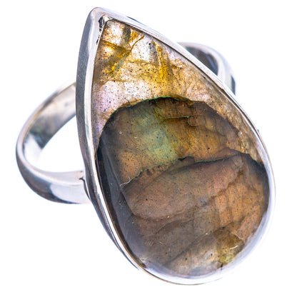 Labradorite Ring Size 7.75 (925 Sterling Silver) R4710