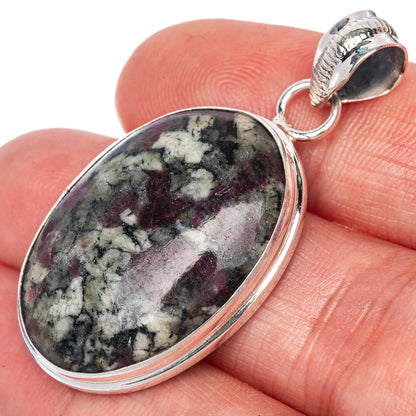 Russian Eudialyte Pendant 1 5/8" (925 Sterling Silver) P40810