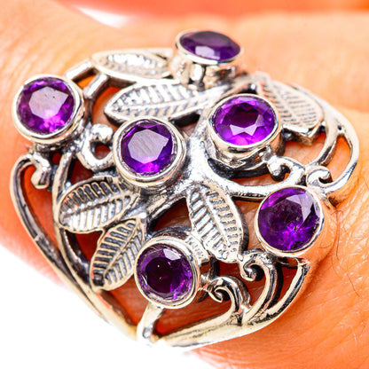 Faceted Amethyst Ring Size 8 (925 Sterling Silver) RING137869