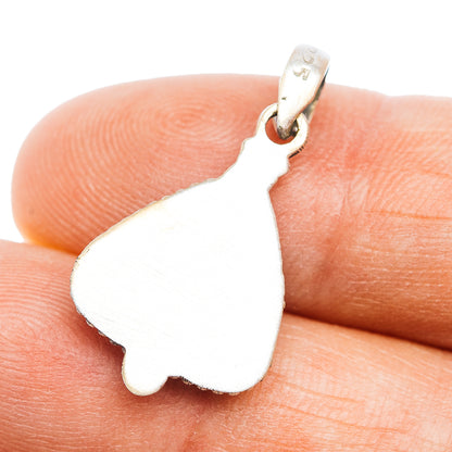 Southwestern Style Palomino Turquoise Pendant 1 1/8" (.925 Sterling Silver)
