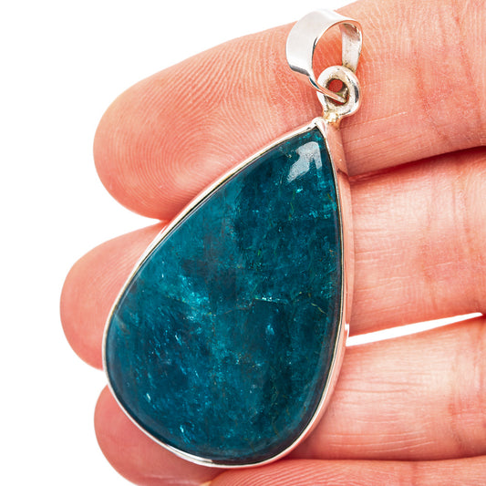 Apatite Pendant 1 7/8" (.925 Sterling Silver)