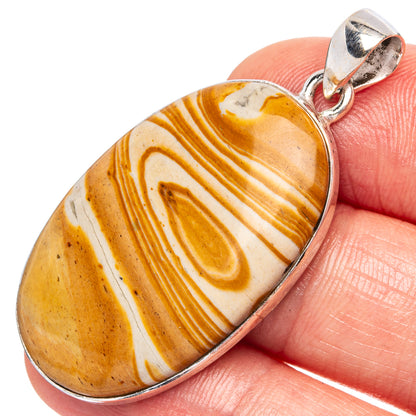 Rolling Hills Dolomite Pendants 1 3/4" (925 Sterling Silver) P43219