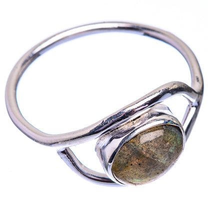 Labradorite Dainty Ring Size 7 (925 Sterling Silver) R142557