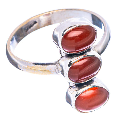 Red Onyx Dainty Ring Size 7 (925 Sterling Silver) R5292