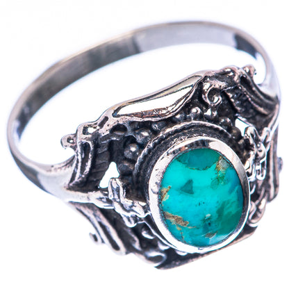 Rare Arizona Turquoise Ring Size 8.5 (925 Sterling Silver) R2208