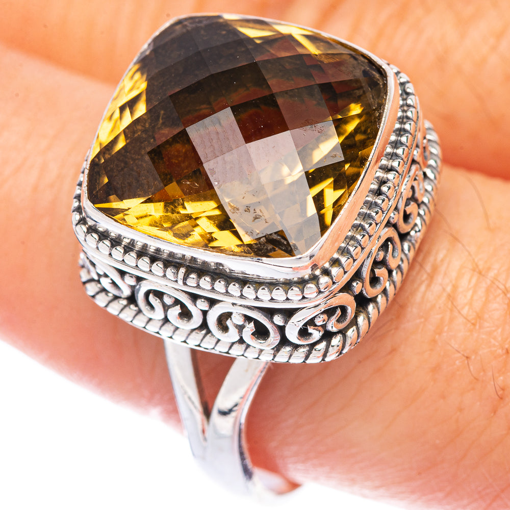 Faceted Citrine Ring Size 9.75 (925 Sterling Silver) R144713