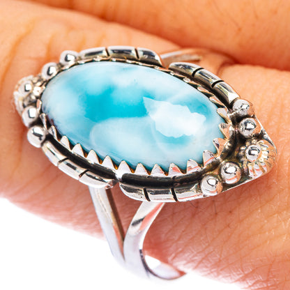 Larimar Ring Size 10 (925 Sterling Silver) R144745