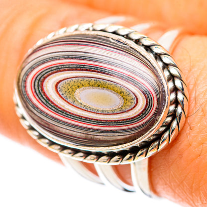 Fordite 925 Sterling Silver Ring Size 7.25 (925 Sterling Silver) RING139571