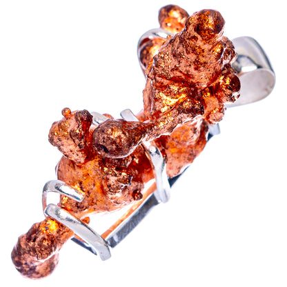 Raw Copper Nugget Pendant 1 3/8" (925 Sterling Silver) P41536