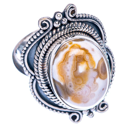 Ocean Jasper Ring Size 6 (925 Sterling Silver) R144423
