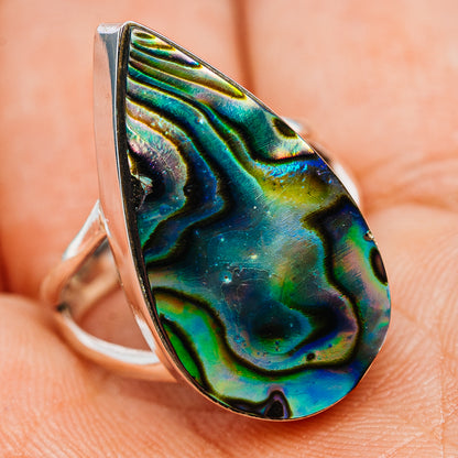 Premium Abalone Ring Size 8 (.925 Sterling Silver)
