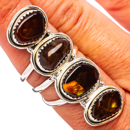 Premium Mexican Fire Agate Ring Size 7.25 (.925 Sterling Silver)