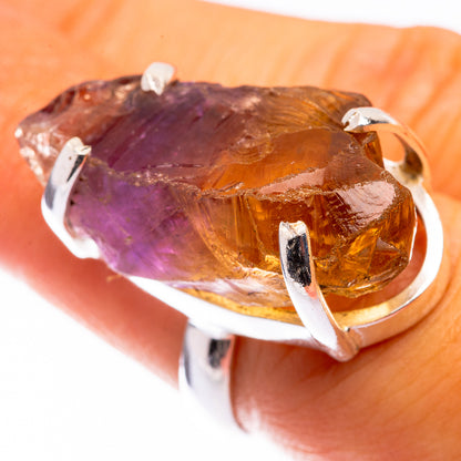 Large Raw Ametrine Ring Size 6.25 (925 Sterling Silver) R141213