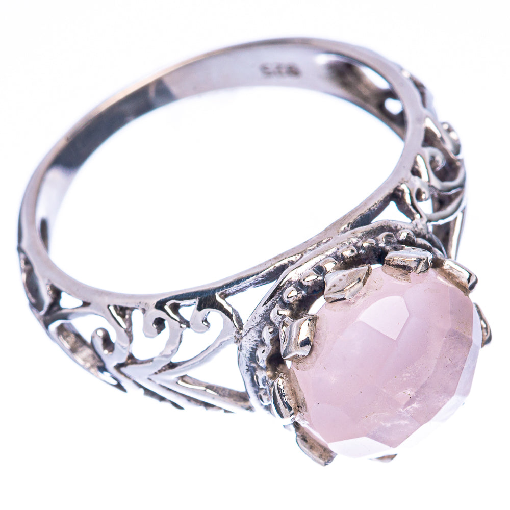 Rose Quartz Ring Size 9 (925 Sterling Silver) R3015