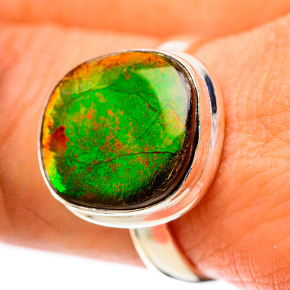 Ammolite Ring Size 9 (925 Sterling Silver) RING139144
