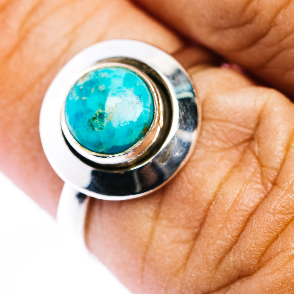 Mohave Turquoise Ring Size 6.75 (.925 Sterling Silver)
