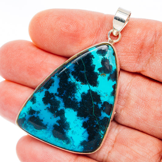 Premium Shattuckite Pendant 2 1/8" (.925 Sterling Silver)