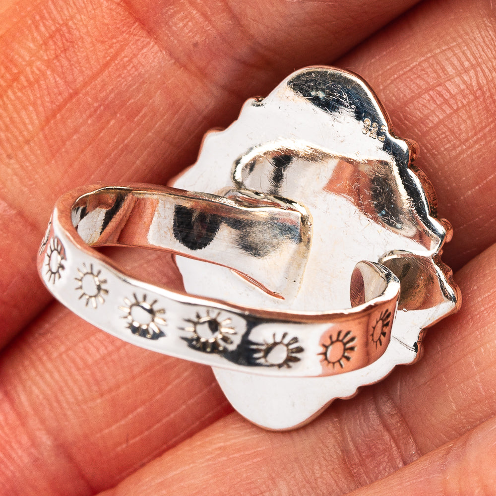 Exclusive Southwestern Style Hubei Turquoise Ring Size 8