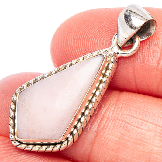 Pink Opal Pendant 1 3/8" (925 Sterling Silver) P44235