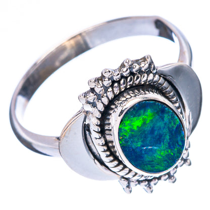 Rare Doublet Opal Ring Size 6.5 (925 Sterling Silver) R4425