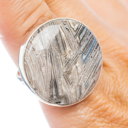 Premium Mexican Lattice Agate Ring Size 10 (.925 Sterling Silver)