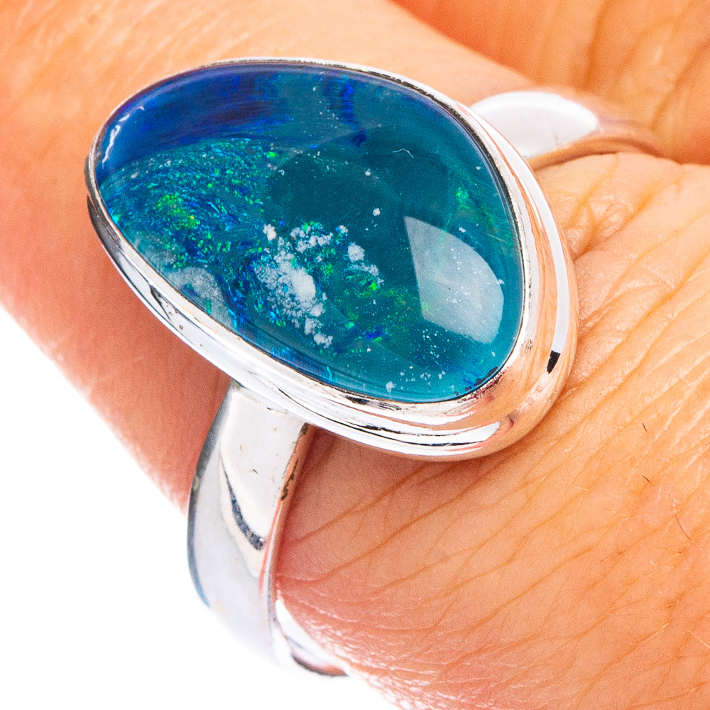 Rare Triplet Opal Ring Size 8 (.925 Sterling Silver)