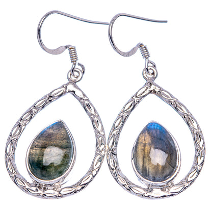 Asc Premium Labradorite Earrings 1 3/4" (925 Sterling Silver) E1326