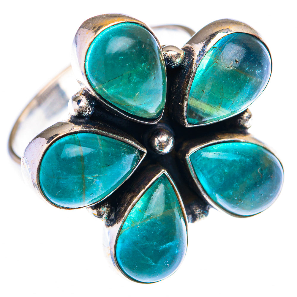 Large Blue Fluorite Ring Size 9 (925 Sterling Silver) RING140058