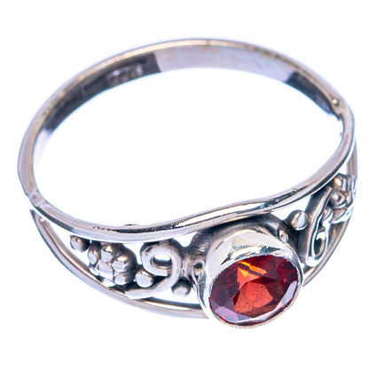 Garnet Dainty Ring Size 6 (925 Sterling Silver) R145015