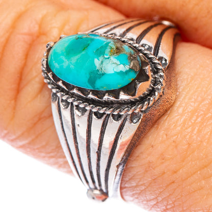 Rare Arizona Turquoise Ring Size 8.5 (925 Sterling Silver) R1447