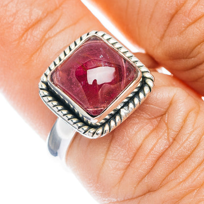 Premium Pink Tourmaline Ring Size 7 (.925 Sterling Silver)