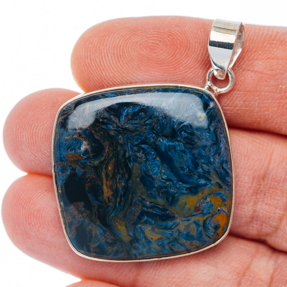 Premium Pietersite Pendant 1 3/4" (.925 Sterling Silver)