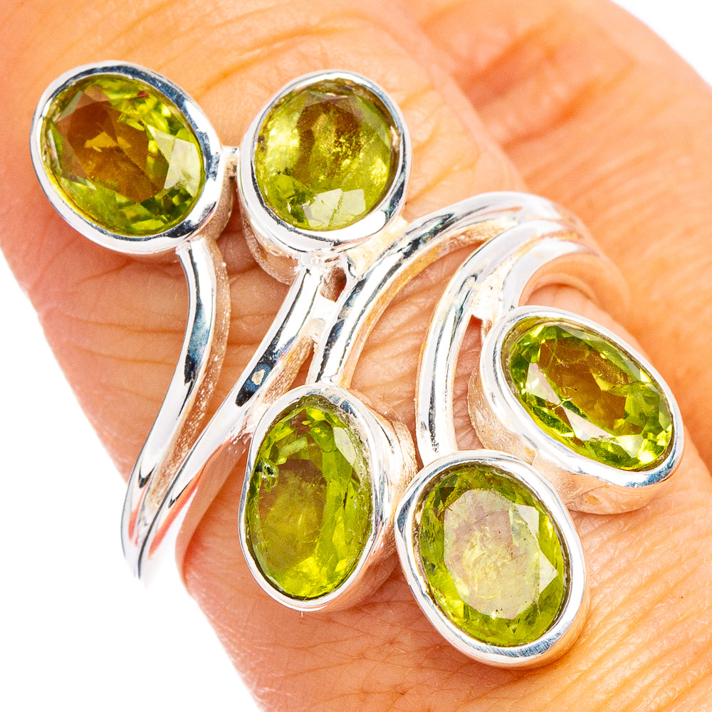 Peridot Ring Size 8 (.925 Sterling Silver)