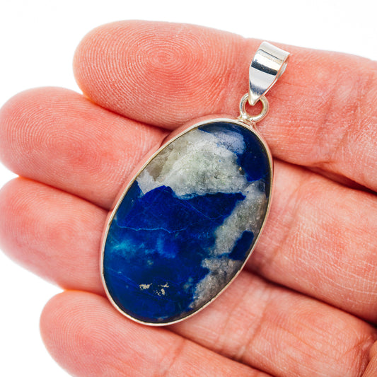 Premium Afghanite Pendant 1 3/4" (.925 Sterling Silver)