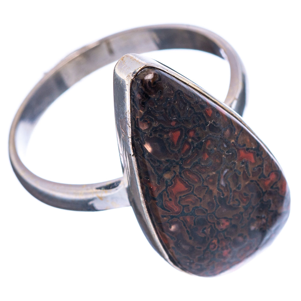 Rare Dinosaur Bone Ring Size 10 (.925 Sterling Silver)