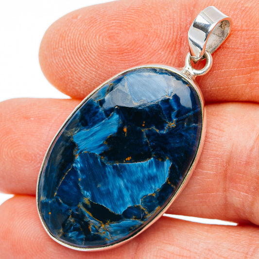 Premium Pietersite Pendant 1 3/4" (.925 Sterling Silver)