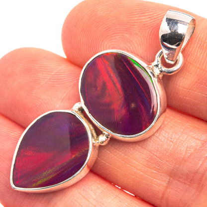 Aura Opal Pendant 1 5/8" (925 Sterling Silver) P38944