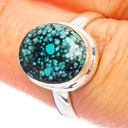 Rare Arizona Spiderweb Turquoise Ring Size 6.5 (925 Sterling Silver) R4761