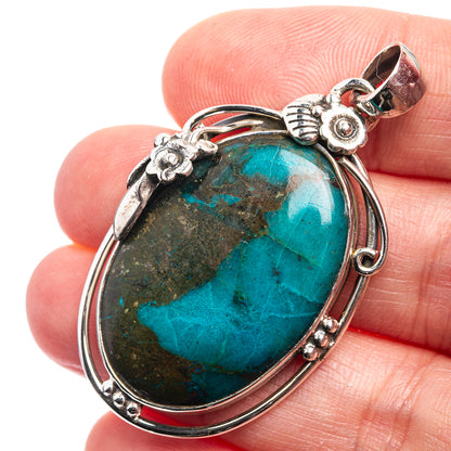 Shattuckite Pendant 1 3/4" (925 Sterling Silver) P38968