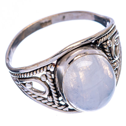 Rainbow Moonstone Ring Size 7.5 (925 Sterling Silver) R146193