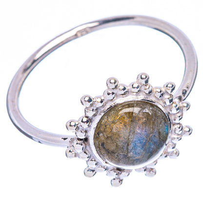 Labradorite Dainty Ring Size 8 (925 Sterling Silver) R146804
