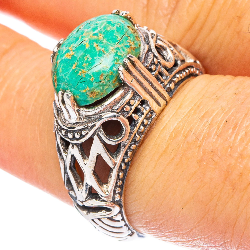Rare Arizona Turquoise Ring Size 7 (925 Sterling Silver) R4823