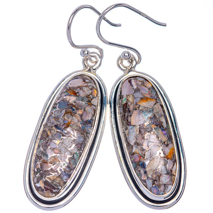 Brecciated Ethiopian Opal Earrings 1 3/4" (925 Sterling Silver) E433096