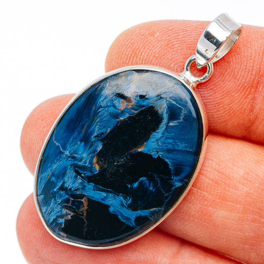 Premium Pietersite Pendant 1 3/4" (.925 Sterling Silver)
