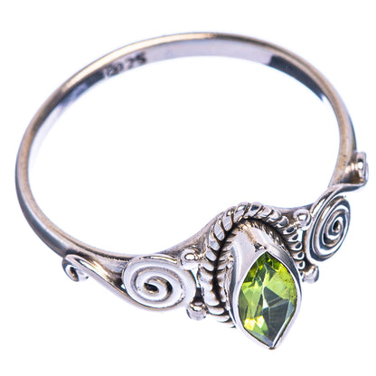 Peridot Dainty Ring Size 8 (925 Sterling Silver) R1213
